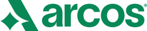 arcos logo iconwordmark 2026 packaged brand green